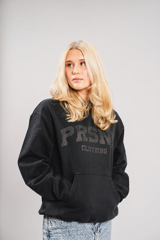 UNIVERSITY HOODIE - WASHED BLACK