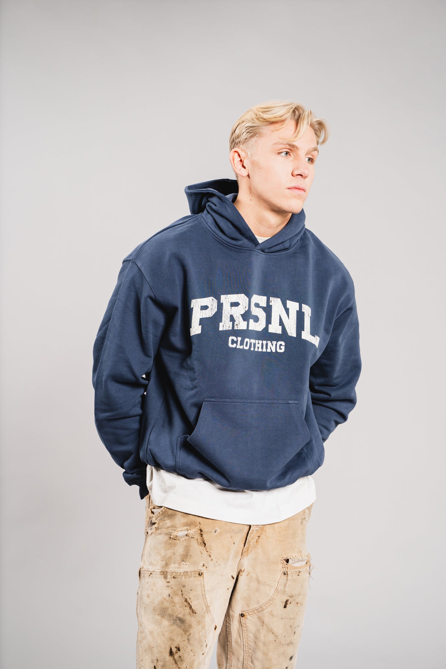 UNIVERSITY HOODIE - NAVY